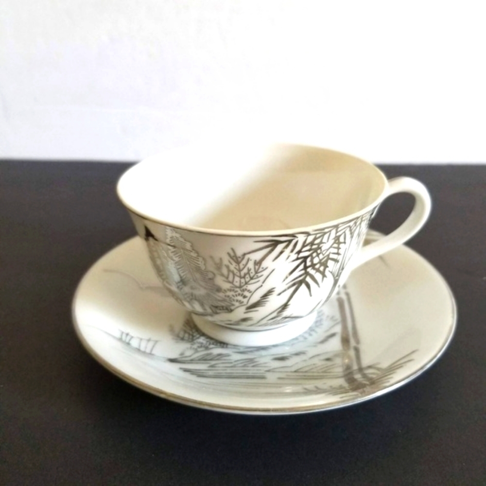 MEIYO Nippon Tea Cup Saucer and Plate Set - Picture 3 of 8